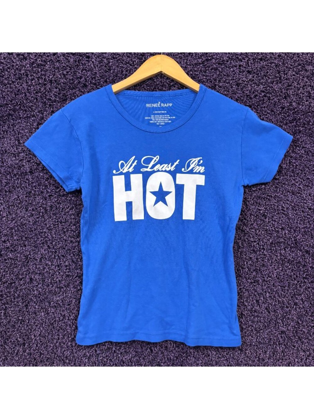 Renee Rapp At Least Im Hot Bite Me Tour Rave Pop Baby Top XL